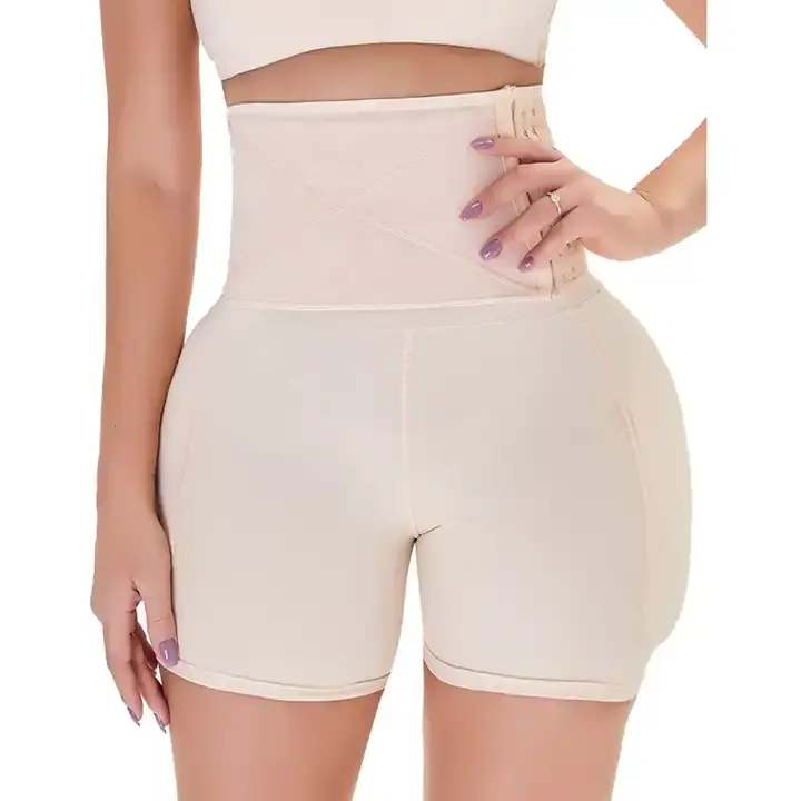 Groothandel Gewatteerde Hoge Taille Buik Controle Slipje Met Verwijderbare Pads Body Shaper Butt Lifter Heup Enhancer Kledingstuk