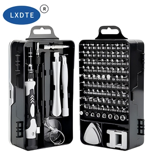 Jeu de tournevis à chocs magnétiques de précision LXD, étui rigide en plastique, outil de réparation pour ordinateurs domestiques, kit de tournevis personnalisable OEM - Product Image 1
