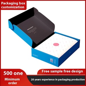 Hộp bìa cứng gấp xếp dạng máy bay bán buôn, in logo tùy chỉnh và mẫu giấy miễn phí để đóng gói vận chuyển - Product Image 3