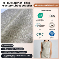 Tissu en cuir synthétique PU texturé et gaufré, imperméable, couleur et motif personnalisés, tendance, pour vestes, costumes, robes, tenues