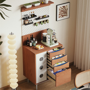 Vintage Style Solid Wood <b>Sideboard</b> 900mm High <b>Storage</b> Cabinet For Dining Room - Product Image 3
