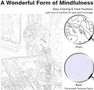 Peinture par numéro pour gros nude femmes africaines peinture avec nombre - Product Image 2