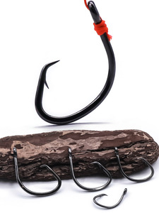 เบ็ดตกปลาเหล็กกล้าคาร์บอนสูง TOPRIGHT NCFH36 แบบปากนกอินทรี สำหรับตกปลาในน้ำจืดและน้ำเค็ม เหมาะสำหรับตกปลาจากเรือ เช่น ปลาคาร์พ ปลาเทราต์ ปลาบาส - Product Image 6