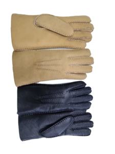 Strapazierfähige Merino-Lammfellhandschuhe für Damen für den Winter – Echtlederhandschuhe für Frauen - Product Image 5