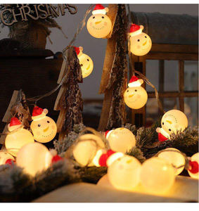 Hot Sale <strong>Snowball</strong> Santa Claus Battery Powered 3m 20led Holiday Lighting Christmas Decoration LED String <strong>Lights</strong> fairy <strong>Lights</strong> - Product Image 1