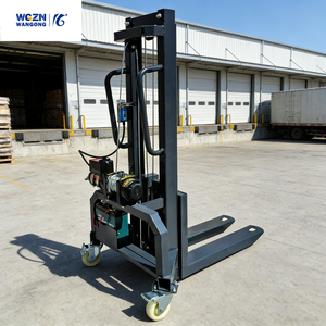 Chariot élévateur à palettes électrique portable WGZN, capacité 200 kg, mini transpalette à batterie pour les industries <span class=keywords><strong>de</strong></span> la restauration et des enceintes audio - Product Image 1