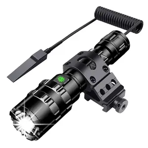 Super Bright alta potência recarregável caça lanterna l Long Range Torch Light impermeável Micro USB lanterna tática