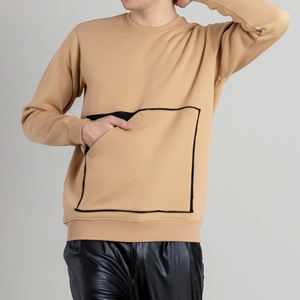 เสื้อสเวตเตอร์ผ้าฝ้ายหนาสำหรับผู้ชายเสื้อผ้าแนวสตรีทเข้ารูป2025โลโก้ออกแบบได้ตามต้องการ - Product Image 5