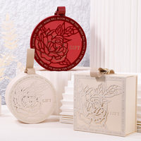 Boîte cadeau d'anniversaire de luxe personnalisée, design style mariage, recyclable, avec doublure en éponge, revêtement UV, pour emballage de bonbons, petite taille