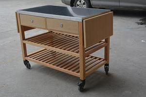 Nouveau chariot pliable <span class=keywords><strong>en</strong></span> <span class=keywords><strong>bois</strong></span> de qualité supérieure pour restaurants plats chinois et hôtels - Product Image 5