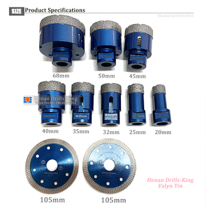 Bán Hot Gốm Khoan Bits Lỗ Saw Set Gạch Khoan Bit M14 Brazed Kim Cương Công Cụ Cắt Bit - Product Image 3