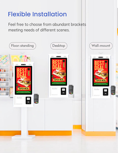Kiosque de libre-service Android Windows avec écran tactile 21,5'', système de point de vente, <span class=keywords><strong>station</strong></span> de commande et de paiement rapide pour la restauration rapide avec imprimante de reçus - Product Image 4