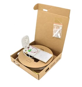 Kit de PTO de fibra óptica preterminada 1FO 2FO 4FO Caja de terminación de montaje en pared Cable de caída interior G657a2 <span class=keywords><strong>SC</strong></span> <span class=keywords><strong>APC</strong></span> Conector para WiFi - Product Image 1