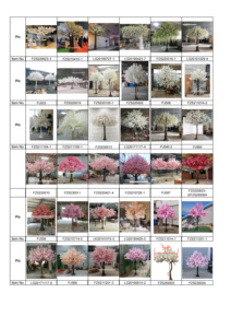 Arbre artificiel de fleurs de cerisier blanc FZS260008, grand arbre fleuri artificiel, centre de table de mariage, décoration intérieure pour événements et fêtes - Product Image 6