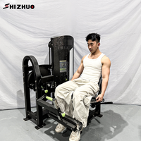 Machine à extensions de jambes assises Shizhuo, équipement de fitness professionnel à charge par poulie, réglable et rembourré pour l'entraînement de force