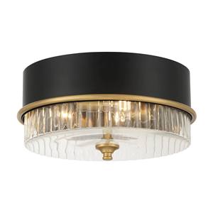 Plafonnier encastré rustique rétro à cadre circulaire blanc et or vieilli |   Éclairage naturel pour les chambres d'hôtel de complexe hôtelier - Product Image 2