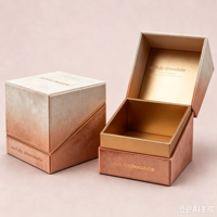 Boîte cadeau personnalisée avec fermeture magnétique, matériaux recyclés, pour cosmétiques, emballage alimentaire, carton rigide de luxe, doublure en éponge, logo