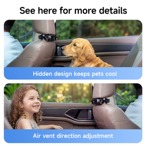 Ventilador de Asiento de Coche Portátil, Silencioso, con Batería de 3000mAh, USB, Mini Ventilador sin Aspas, Venta al Por Mayor del Fabricante, Nuevo Modelo 2026 - Product Image 4