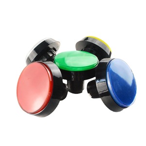 Large Round 60Mm Plastic Push Button Switch With Micro Switch Bracket For Game Console <b>Control</b> Panel - Product Image 1