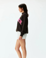 Pull tricoté oversize à col rond pour femme, sweat-shirt à col montant, pull personnalisé, fabricant en gros