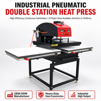Machine de presse à chaud pneumatique double station pour impression de t-shirts, 40 x 60 cm, vente en gros