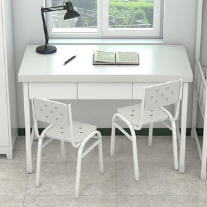 Yu Zhengguan Study <b>Desk</b> Chair <b>Set</b> 120cm 2 Seats Office Computer <b>Desk</b> With Drawer For Dorm Room Workstation - Product Image 1