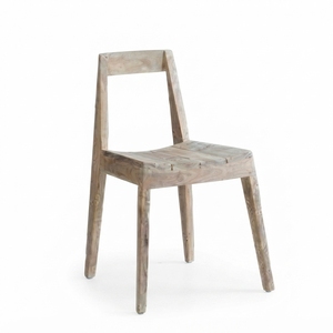 Silla de Comedor Blanca con Asiento Tejido en Espiral, Silla de Comedor Hecha a Mano con Madera Maciza para el Hogar y Restaurantes - Product Image 1