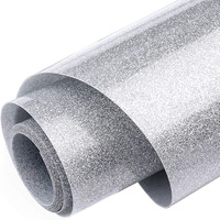 Vinyle thermocollant à paillettes plates série YS, film PET, épaisseur 0,3-0,4 mm, temps de transfert 8-10s, faible lavabilité, résistant à la chaleur