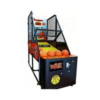 Machine d'arcade de tir au basket-ball à monnayeur en métal, OEM, de l'usine JiaXin, avec support en anglais