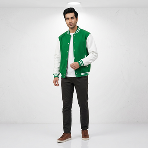 College, <b>Baseball</b>, <b>jacket</b> <b>for</b> <b>men</b> OEM Embroidery Patches Custom <b>Men</b> Letterman <b>Jacket</b> Leather Sleeve Plus Size <b>Jacket</b> - Product Image 1