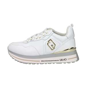 Zapatillas Liu-Jo Donna Maxi Wonder 1 Argento Blancas con Suela Gruesa - Product Image 1