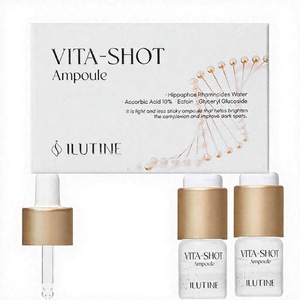 Ampolla Iluminadora, Blanqueadora y Antienvejecimiento, Líquido con Vitamina C Estabilizada, Glicerina y Colágeno de Caracol, Tratamiento para Manchas Oscuras en la Cara - Product Image 1