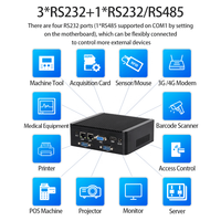 Mini PC Industrial sin Ventilador con Doble LAN, RS232, RS485, N5100, J4125, Ubuntu Linux para Kioscos y Señalización Digital