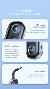 <span class=keywords><strong>Receptor</strong></span> de transmisor de audio inalámbrico manos libres portátil con conector de auriculares Aux con <span class=keywords><strong>Bluetooth</strong></span>, para la venta al por mayor - Product Image 5