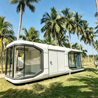 Cabane mobile préfabriquée Tiny Apple Cabin, maison-capsule préfabriquée avec cuisine et salle de bain pour hôtels