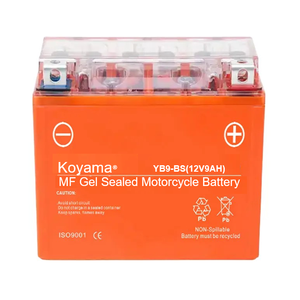 12V 9Ah moto batterie Gel/AGM YB9-BS démarreur automatique Durable pour bateau/ATV sans entretien batterie plomb-acide <span class=keywords><strong>Koyama</strong></span> OEM - Product Image 3