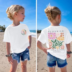 เสื้อยืดลายดอกไม้คริสเตียนน่ารักสำหรับผู้หญิง เสื้อยืดลายกราฟิกดอกไม้ ข้อพระคัมภีร์สดุดี 103:15 เสื้อยืดผ้าฝ้ายเจอร์ซีย์สร้างแรงบันดาลใจด้วยความศรัทธา - Product Image 2