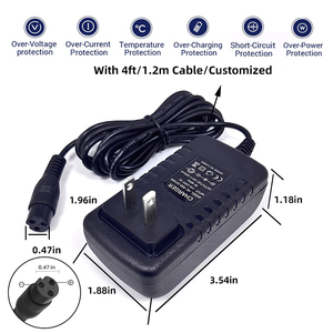 12v <span class=keywords><strong>24v</strong></span> 1a מטען סוללה עופרת חומצה עבור קטנוע חשמלי מטען אופנוע לכלוך חשמלי 24w 24w אספקת חשמל עבור כתער mx350 - Product Image 3