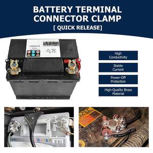 <span class=keywords><strong>Borne</strong></span> <span class=keywords><strong>de</strong></span> batterie <span class=keywords><strong>de</strong></span> voiture à déconnexion rapide 4 voies avec clé hexagonale et rondelles, pour bornes <span class=keywords><strong>de</strong></span> type SAE/JIS A - Product Image 4