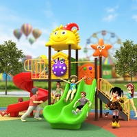 Structures de jeu pour enfants de qualité commerciale : toboggans, balançoires, escaliers, équipements de divertissement pour parcs et aires de jeux extérieures