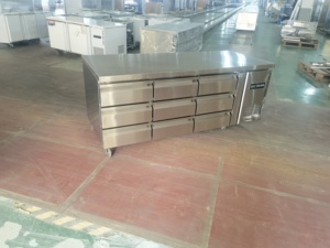 Mesa Refrigerador Mostrador comercial Mesa de preparación de pizza Refrigerador <span class=keywords><strong>Congelador</strong></span> Cajón - Product Image 3