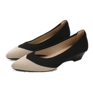 2026New Arrival Customer LOGO Ladies Casual Fly Knit Mesh Upper <b>Flat</b> Shoes Comfort Anti-Slip Rubber Outsole Summer Autumn - Product Image 5