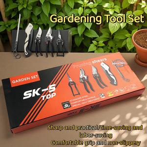 Juego de 5 Herramientas de Jardinería, Kit de Tijeras de Podar, Herramientas Manuales para Recortar Plantas, Cortar Ramas, Cuidado del Jardín - Product Image 1