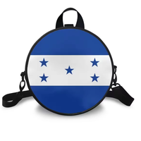 Sac à dos circulaire en cuir PU avec drapeau national du territoire de Guam, sac à bandoulière convertible pour femme, fermeture éclair personnalisée