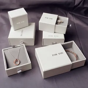 Tongxing Kotak Perhiasan Laci Kertas Kardus Kustom Kotak Hadiah Kalung Anting-Anting Gelang Cincin Kotak Perhiasan