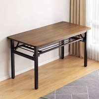 Table de salle à manger moderne pliable en gros, petit bureau rectangulaire pour l'entrée de la maison