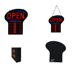 ป้ายไฟ LED แสดงเวลาทำการแบบแขวน พร้อมตัวอักษร OPEN และตารางเวลาเปิด-ปิดตลอดสัปดาห์ สำหรับร้านสะดวกซื้อ - Product Image 4