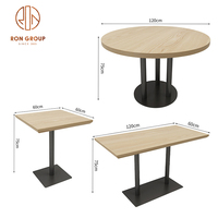 Moderne luxe demi-cercle incurvé hôtel hospitalité bois commercial cuir restaurant meubles stand sièges table chaise ensemble