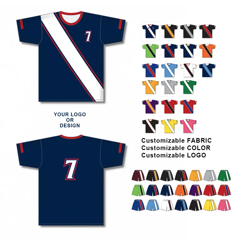 Custom Professional Soccer Uniform Trade Training Wear Soccer Uniform Football Jersey Cheapest Soccer Jerseys