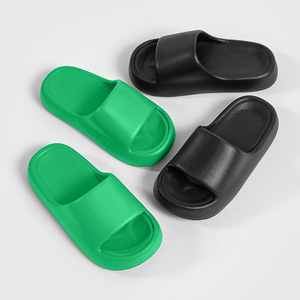 Peep Toe Flip Flops Green EVA <b>Cushioned</b> Home Outdoor Summer <b>Slippers</b> - Product Image 4
